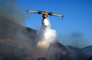 HÃÏÕÌÅÍÉÔÓÁ - ÐÕÑÊÁÃÉÁ ÊÏÍÔÁ ÓÅ ÓÐÉÔÉÁ ÓÔÏ ÃÁÑÄÉÊÉ ÐÁÑÁÌÕÈÉÁÓ (EUROKINISSI)