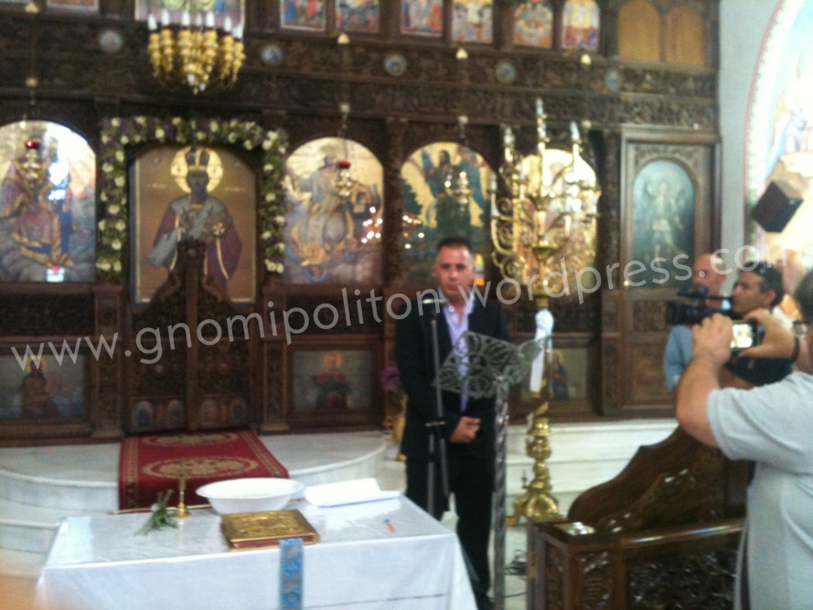 Ο Θανάσης Μανάβης ως επικεφαλής της αντιπολίτευσης ευχαρίστησε τον κόσμο για την εκλογή του και ευχήθηκε καλή θητεία στον δήμαρχο